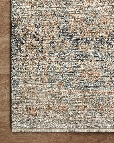 Miniatura 12 de Loloi Jean Stoffer Katherine Collection KES-02 Ocean/Coral 2'-7'' x 10'-0'', .25" Pile Height, Runner Rug