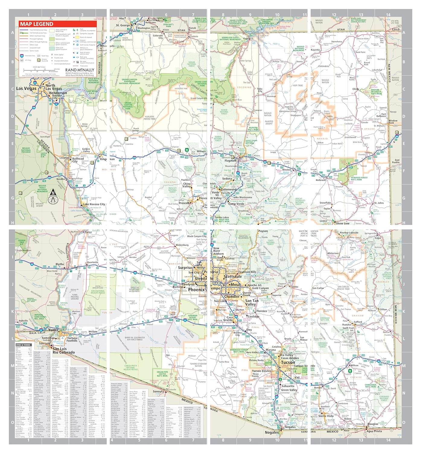 Rand McNally Easy to Fold: Arizona State Laminated Map - Image 2
