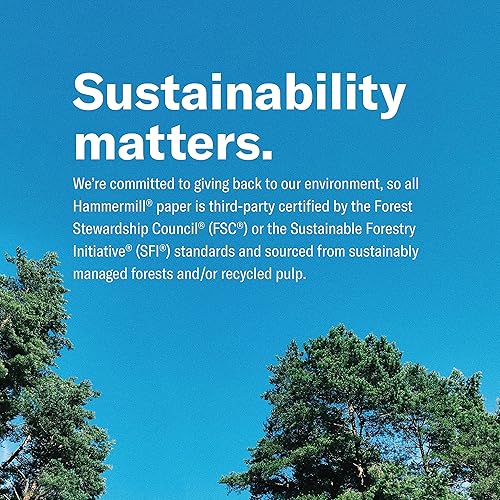 Vista 74 de Hammermill - Papel para impresora y copias (20 libras), de 8.5 x 11 pulgadas (1 resma de 500 hojas)