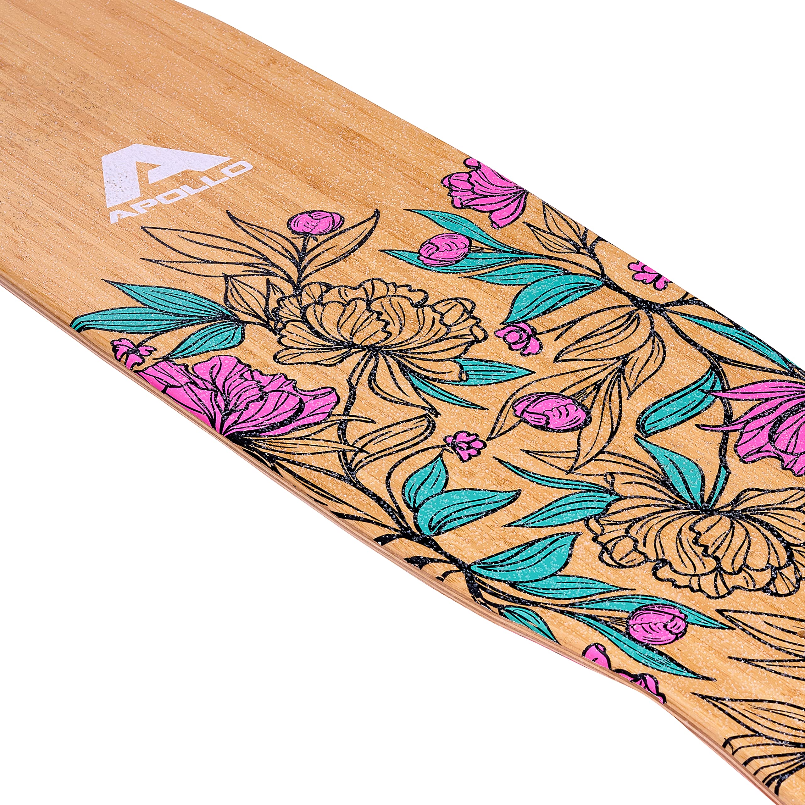 Apollo Dancer Longboard, 116,84 x 24,13 cm, Cuscinetti a Sfera ABEC 9, Skateboard per Ragazza, Professionale o Principiante, Adulto per Trick di Ogni Tipo, Cruiser