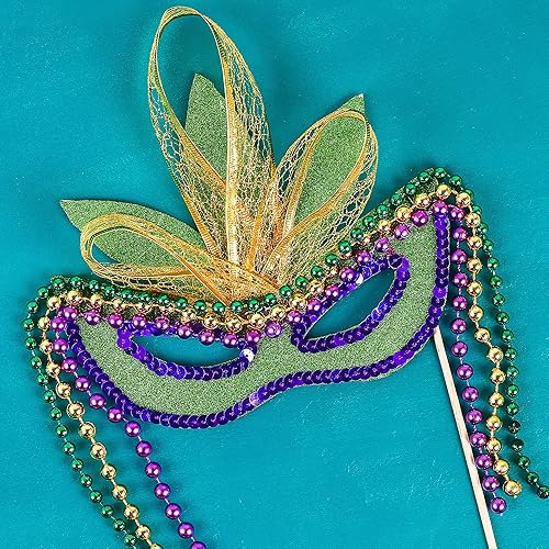 Miniatura 7 de Mandala Crafts Guirnalda de perlas de color rosa sintético, 0.157 in, 44 yardas, rollo de perlas rosadas, rollo de cuentas para decoración de árbol