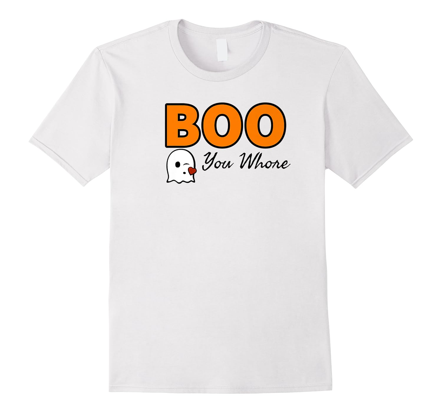 boo you whore funny halloween costume idea shirts