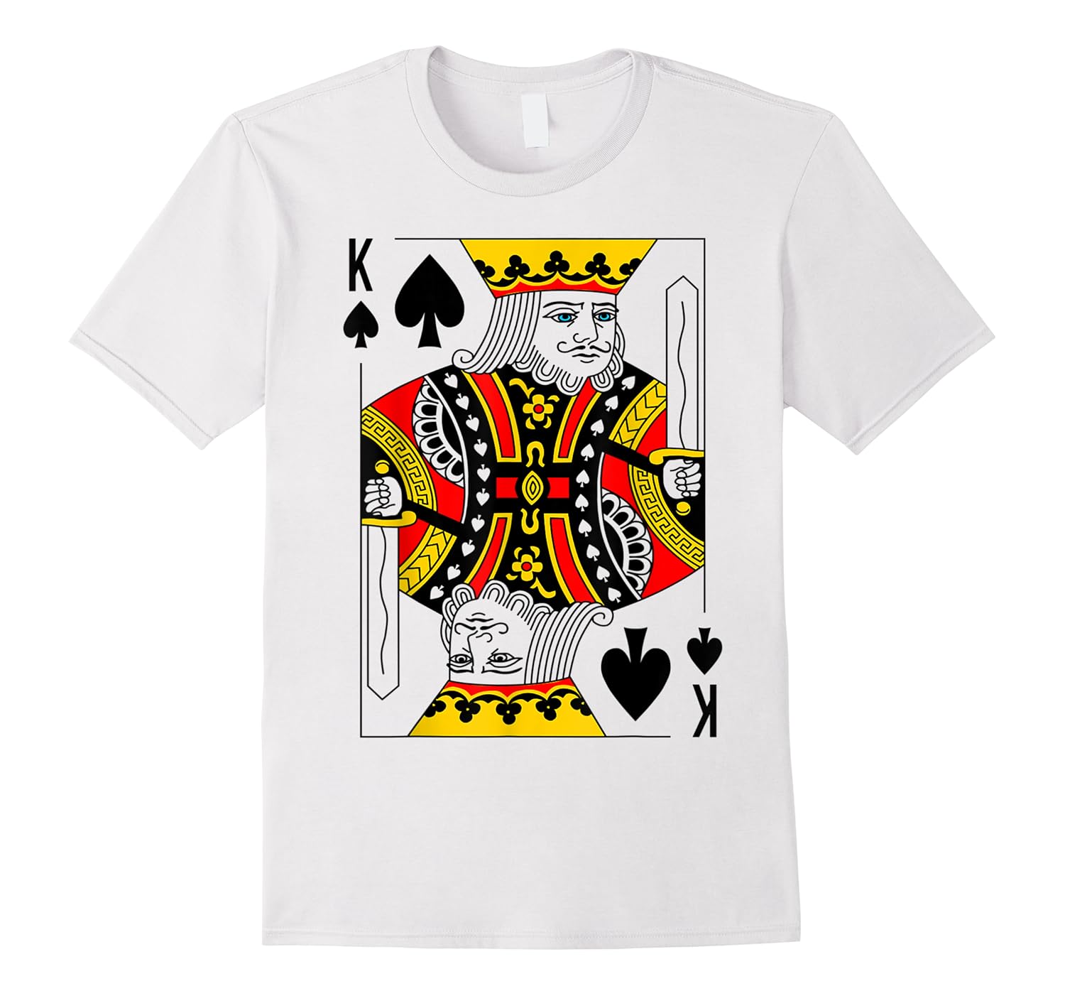 king of spades k card deck halloween group costume shirts