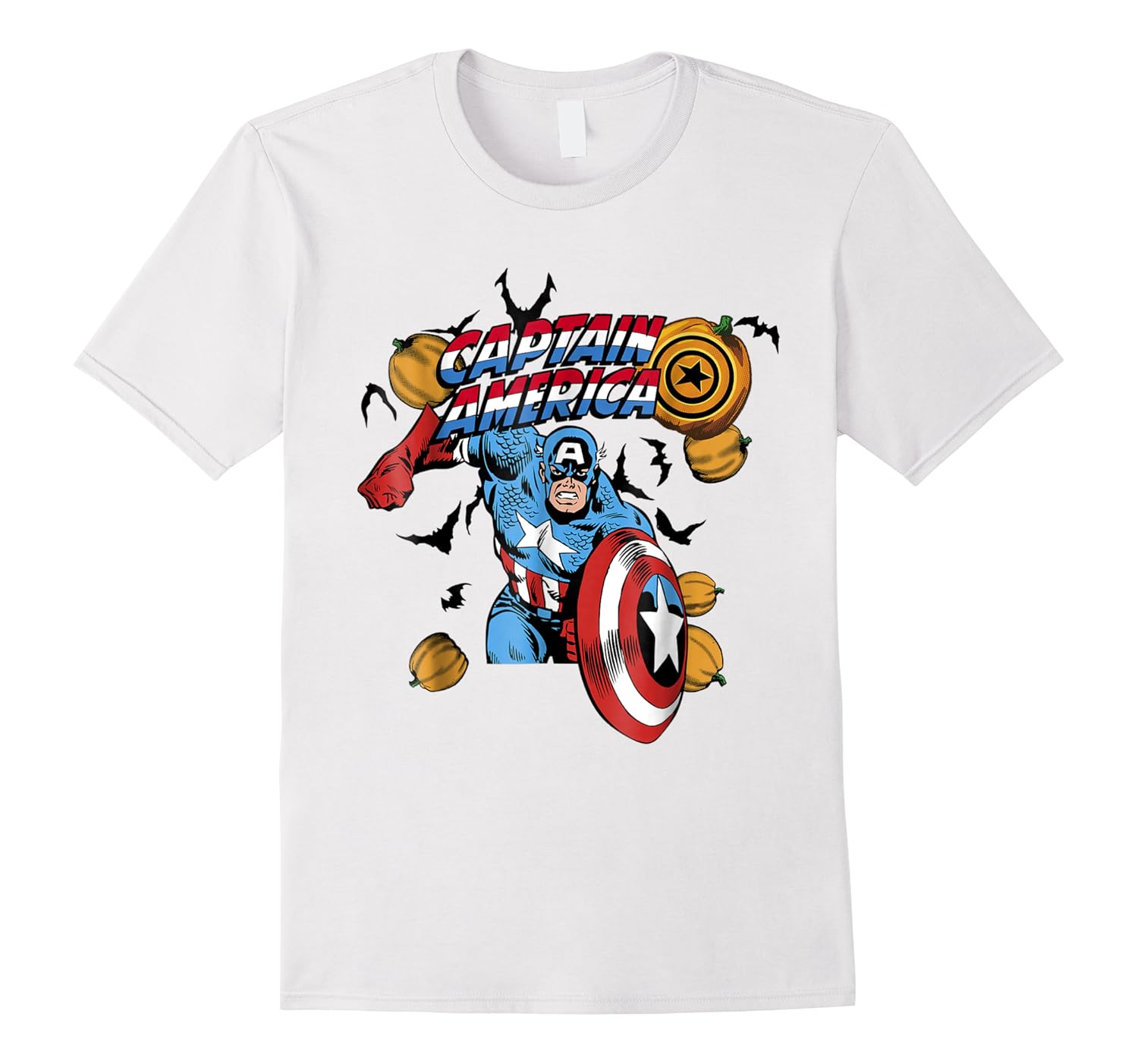 capt america bats pumpkins halloween graphic shirts