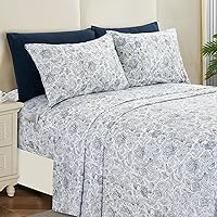 Elegant Comfort Set di 6 lenzuola morbide e accoglienti, microfibra di qualità alberghiera 1500 fili