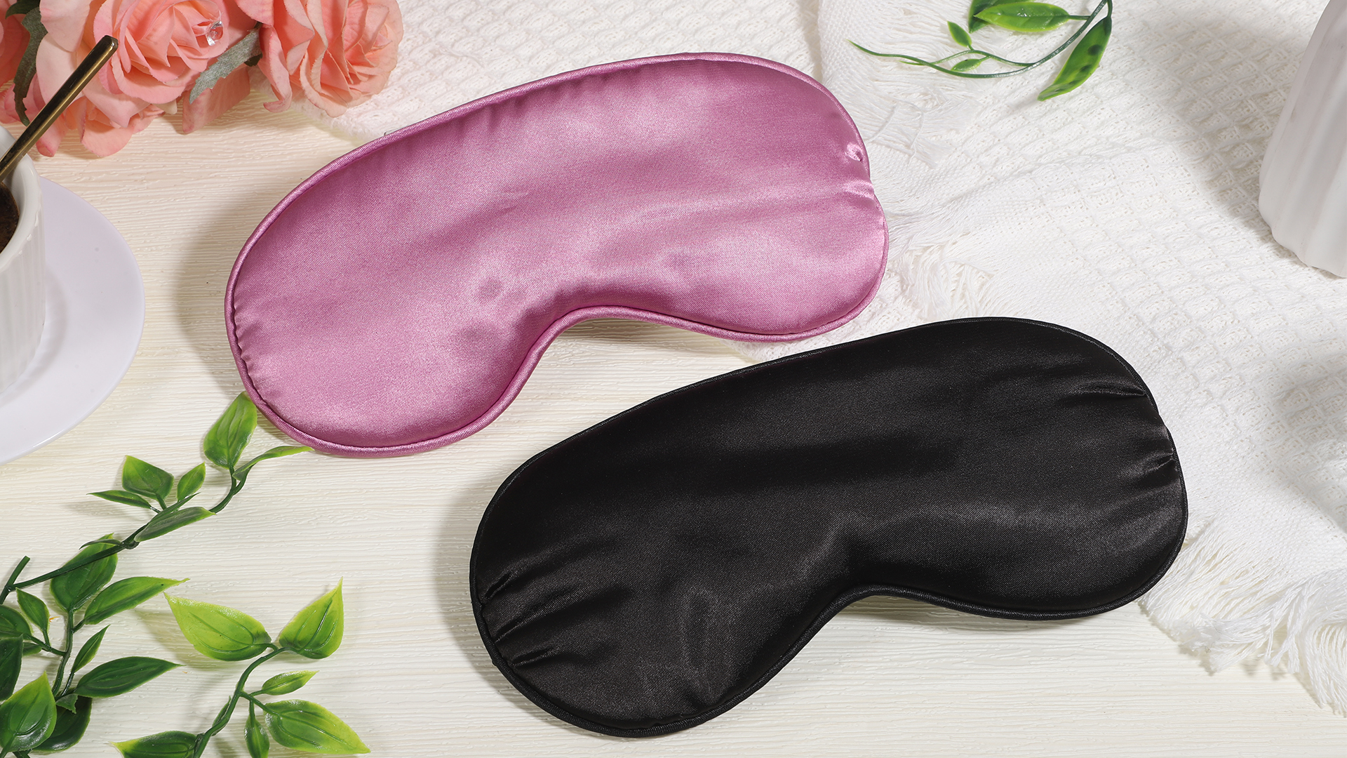Masque De Sommeil En Soie – Noir – Message "SHOWTUNES LOADING" – Cadeau Théâtre