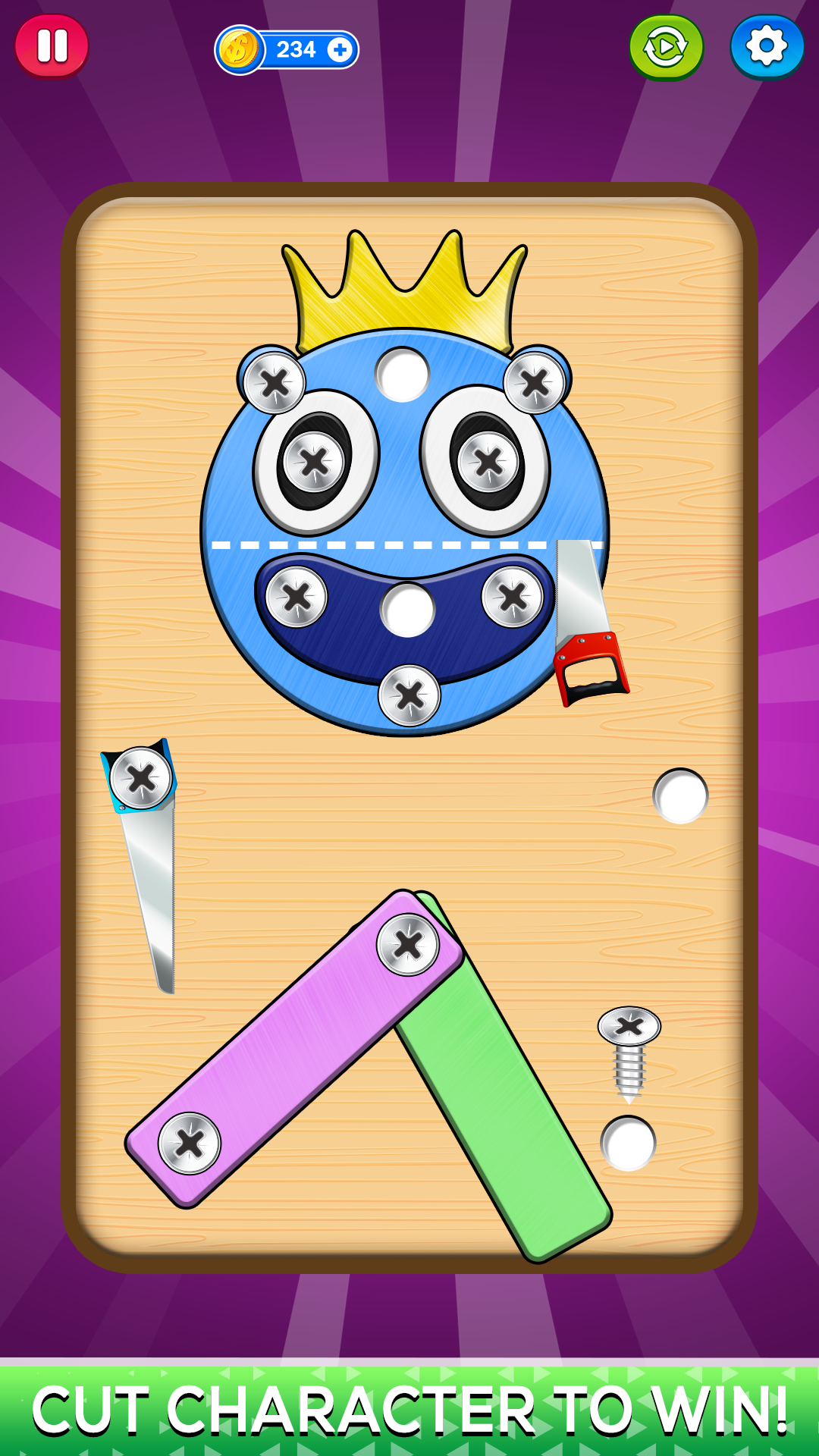 Nuts and Bolts Screw Pin Puzzle Games Master to take off nut bolt sort