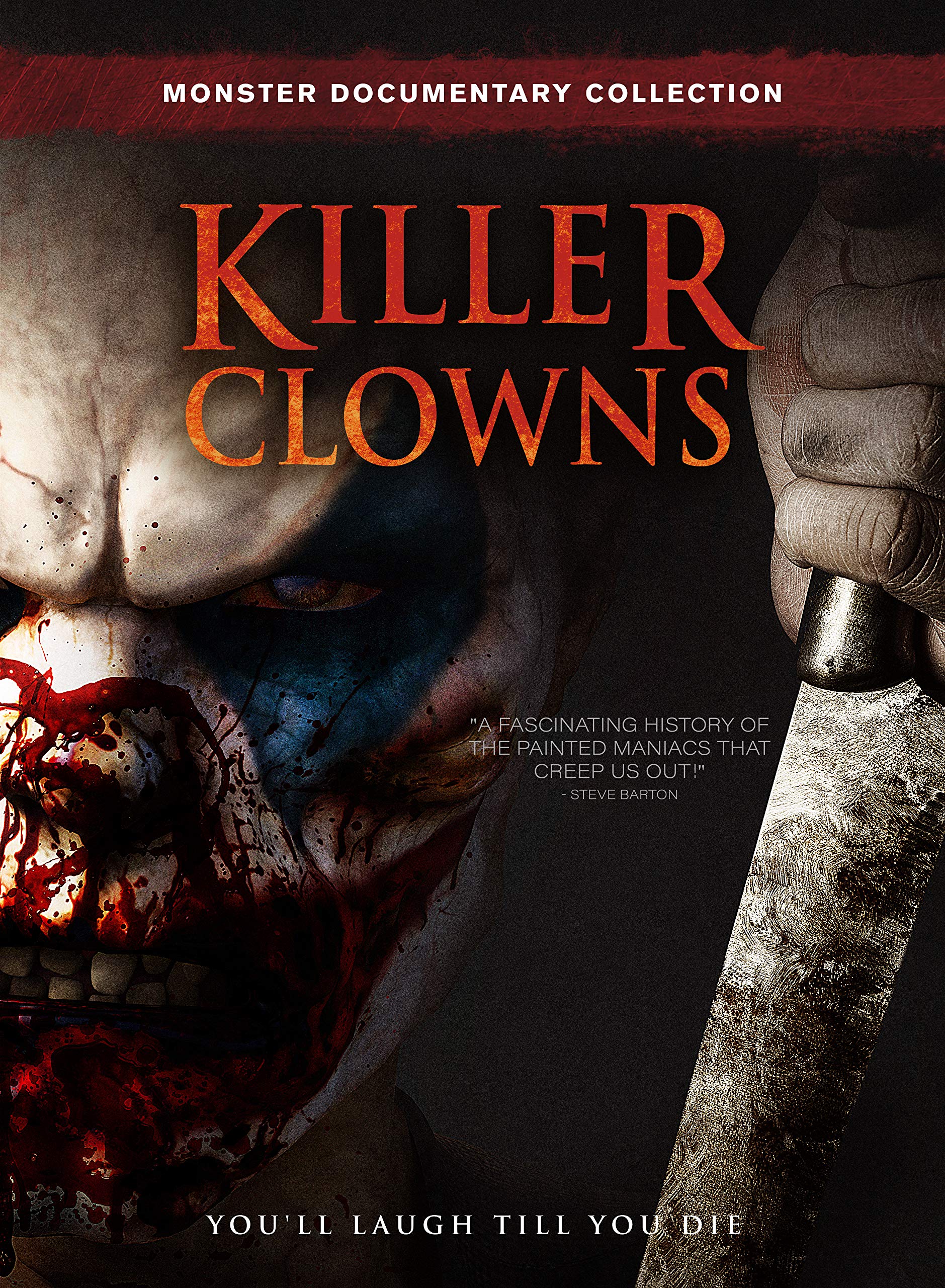 Killer Clowns edición USA en formato DVD película retro de terror