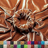 Vista 17 de Ice Fabrics Tela de Terciopelo Elástico por Yarda - 60" de Ancho Tela Suave y Elástica para Coser Ropa, Prendas, Disfraces, Manualidades - 90%