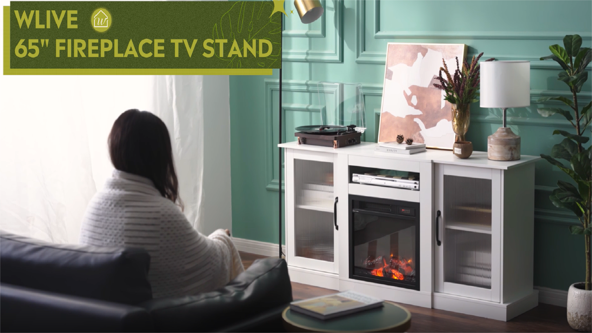 Amazon.com: WLIVE Fireplace TV Stand for 65