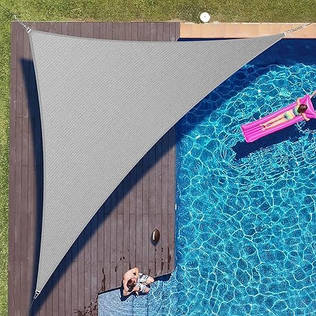 ColourTree 20' x 20' x 28.3' Triangle Sun Shade Sail