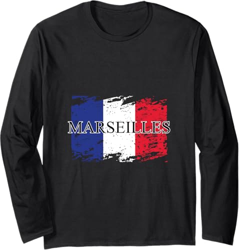 Miniatura 1 de French-Republic French France Family Trips I Marseilles Long Sleeve T-Shirt