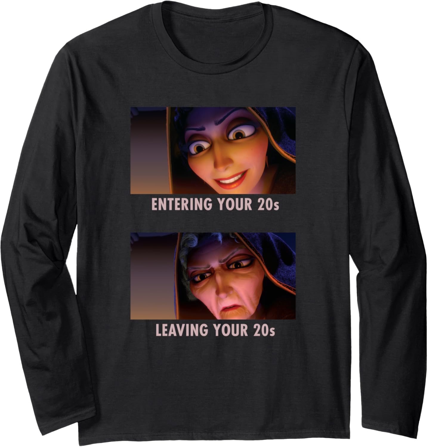 Disney Villains Mother Gothel Entering/Leaving Your 20s Meme Manga Larga