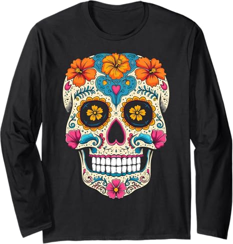 Calavera Halloween Sugar Skull Tees Apparel