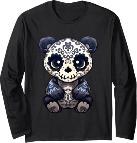 Sugar Skull Panda Tees