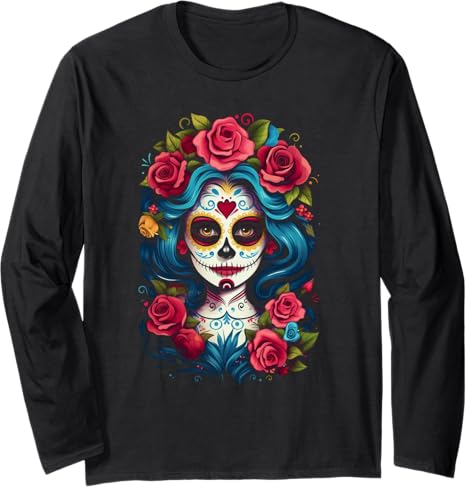 Sugar Skull Women Day Of The Dead