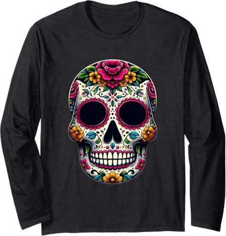 Floral Sugar Skull Rose Flowers Mycologist Gothic