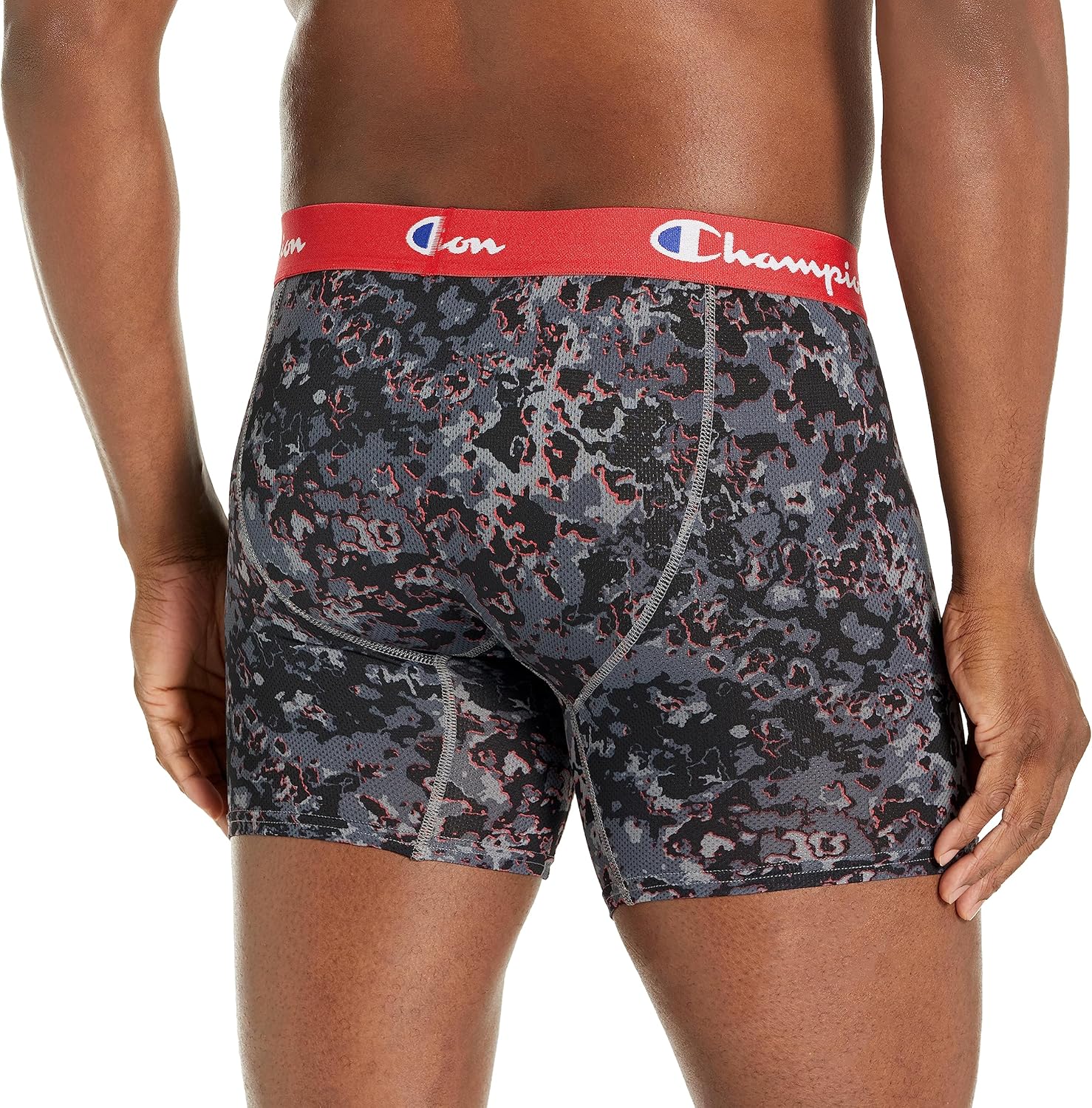 Champion mens Boxer Brief Pack, Lightweight Stretch Mesh Underwear, 3-pack - Image 3