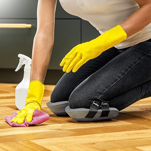 Miniatura 39 de NoCry Rodilleras de jardinería para mujeres y hombres – Acolchado de espuma impermeable en un diseño ligero pero duradero; fácil de llevar con Verde