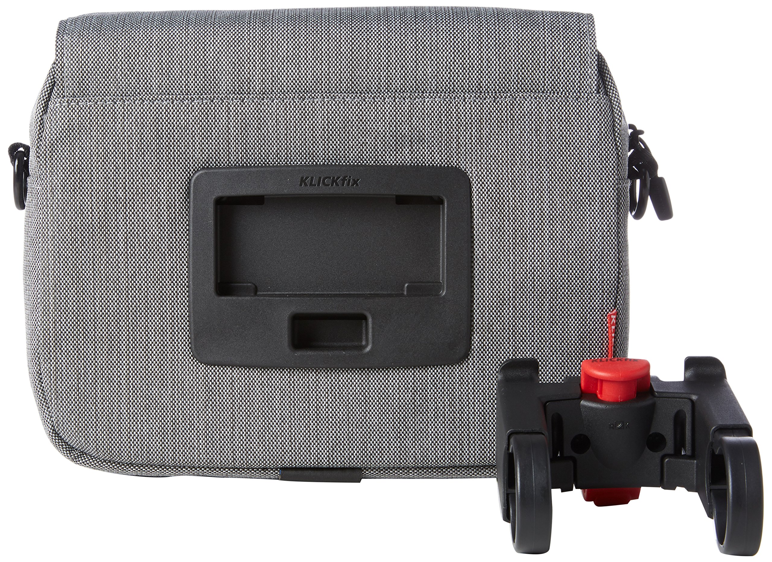 KLICKfix Unisex – torba rowerowa dla dorosłych, Smart Bag Touch szara, jeden rozmiar