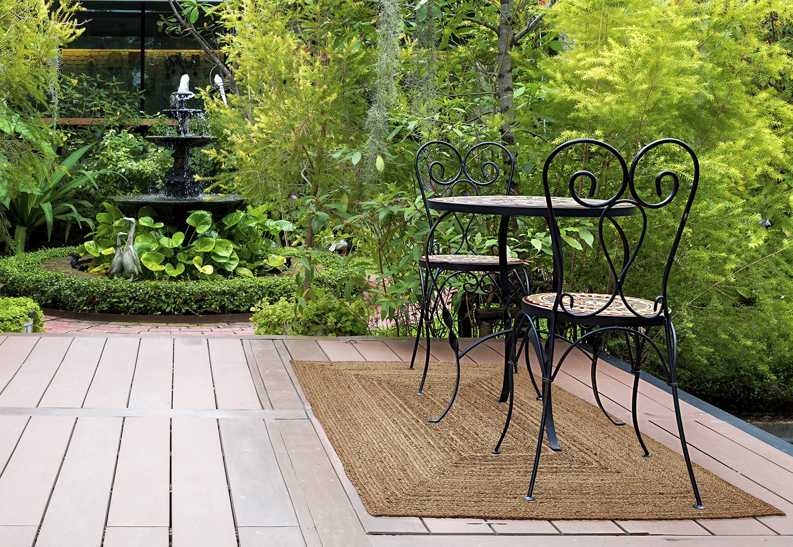 Luxor Living Salo Tapis en jute et coton 60 x 110 cm