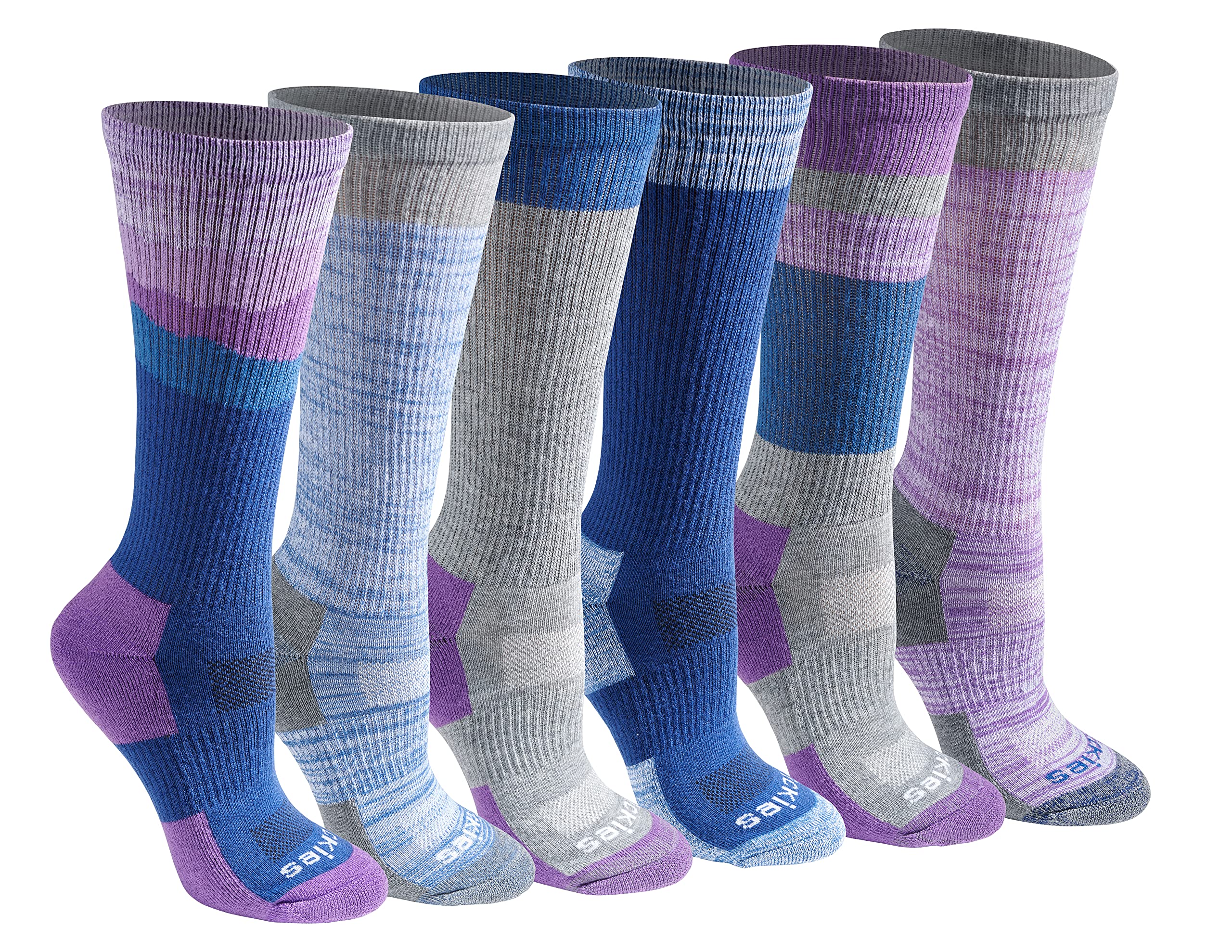 Dickies Women's Dri-Tech Advanced Moisture Wicking Crew Socks Socks (pack of 6)
