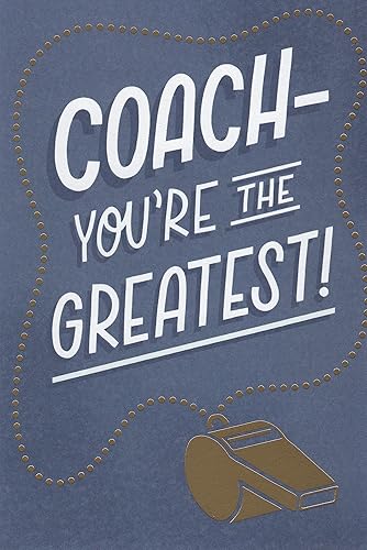 Heartline Tarjeta de agradecimiento para entrenador - Coach, You're the Greatest! Just Wanted to Take a Time Out to Say Thanks! disponible en Yaxa Colombia