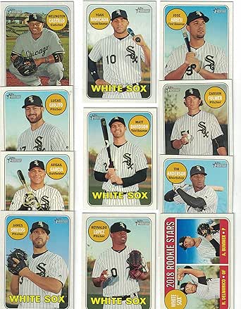 Amazon.com: Chicago White Sox/Complete 2018 Topps Heritage Baseball 11 ...