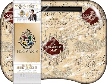 Lap Desk for Kids with Notebook - Mandalorian, Princess, or Harry Potter Harry Potter Map