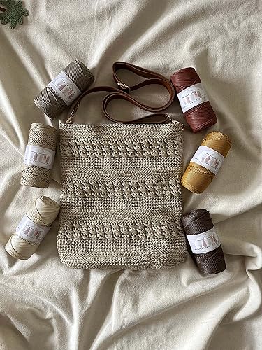 Miniatura 7 de Makromecity, Cordón de macramé de poliéster de 0.079 in x 125 yardas (375 pies) de 0.079 pulgadas de polipropileno, tela vaquera azul, cordón de