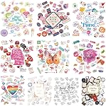 600+ Love Stickers, 300+ Romantic Designs Water/Tear Resistant Bottle Stickers Self-Adhesive Love Decoration Labels, Use for Couple, Valentine's Day, Gifts, Wedding, Anniversary, Scrapbook Decors