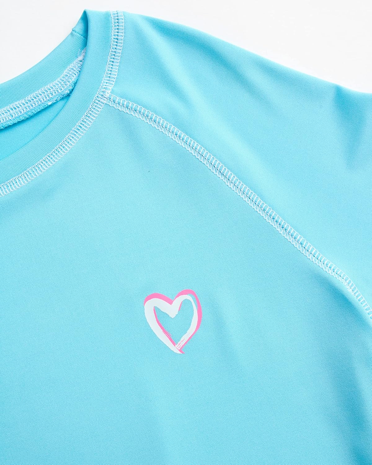 Pink Platinum Girls Rash Guard - UPF50+ Sun Protection Quick Dry Short Sleeve Swim Shirt Rash Guard for Girls and Toddlers - Image 6