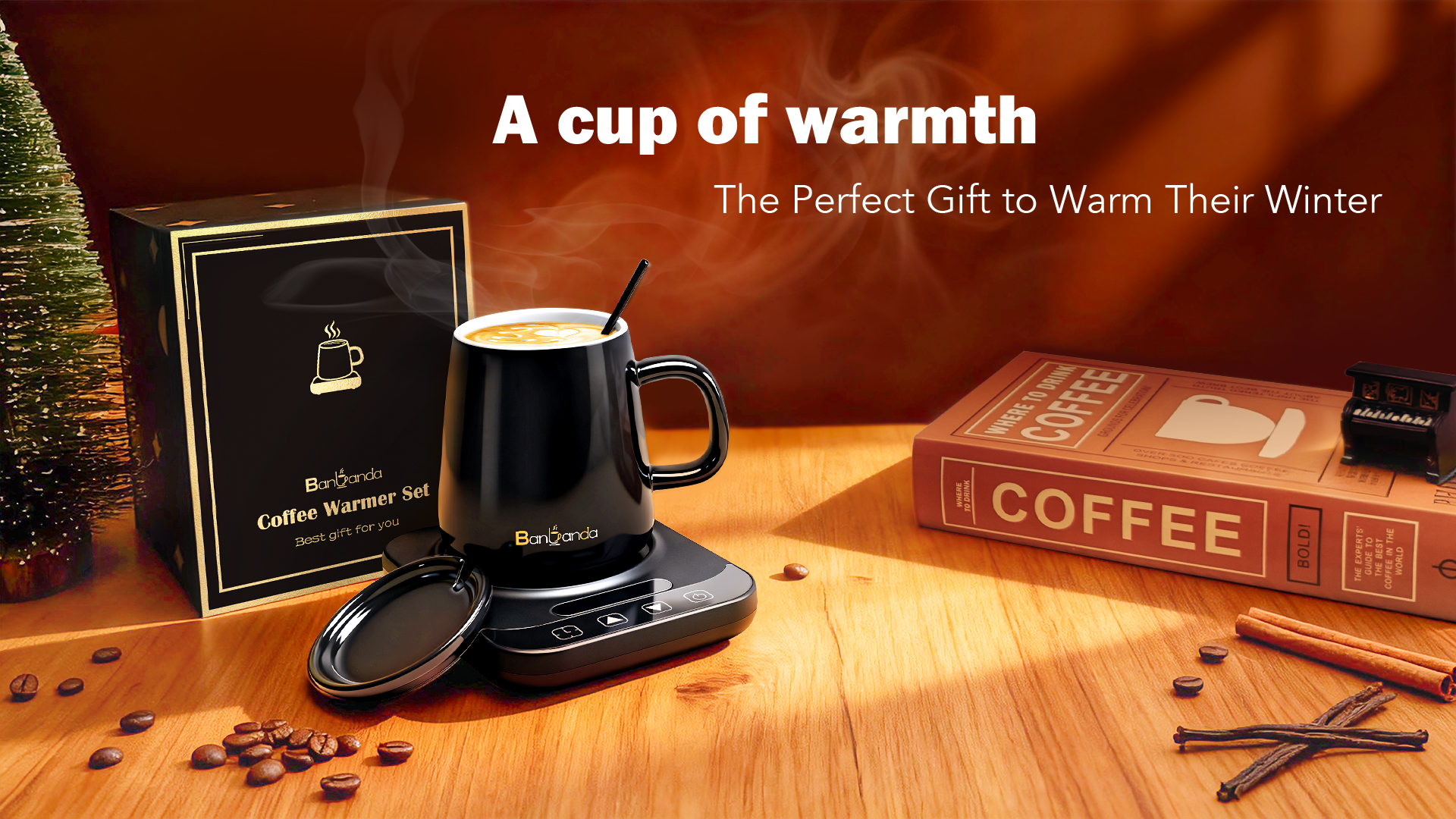 Amazon.com: Coffee Mug Warmer Set, 12 Mode Timer & 36W Coffee Cup Warmer  for Desk Auto Shut Off, 9 Mode Temperature, Best Gift for Women Men Coffee  Lover, 14oz: Home & Kitchen