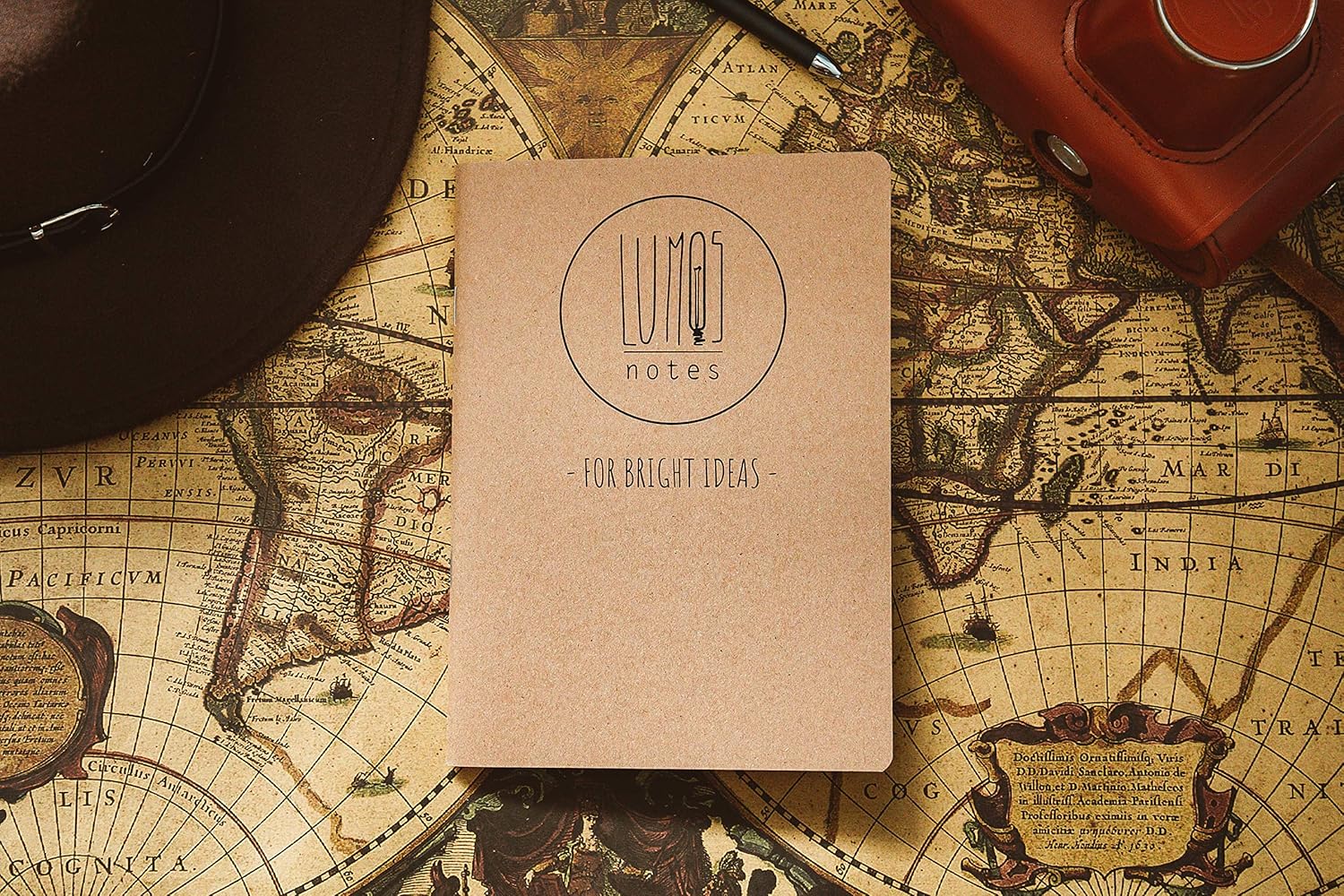 Lumos 2-in-1 Vintage Planner and Notebook (8" x 11.5")