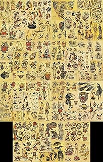 14 Friday the 13th Tattoo Flash Sheet Ideas Classic and Spooky 19 Sailor Jerry Traditional Vintage Old Style Tattoo Flash 37 Sheets 11x14