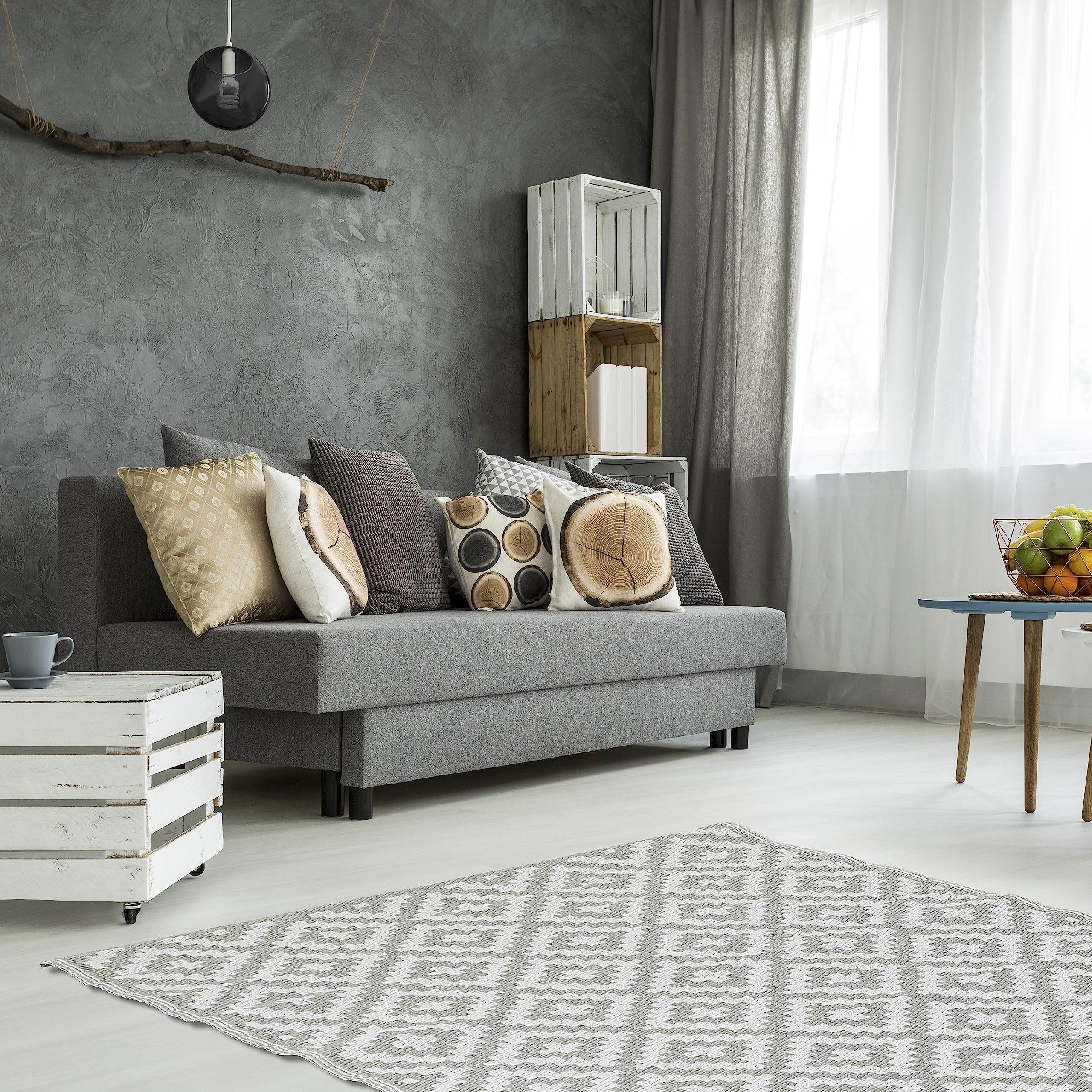 greemotion Santo Tappeto per Esterni, Polipropilene, Beige, ca. 200 x 0,5 x 150 cm
