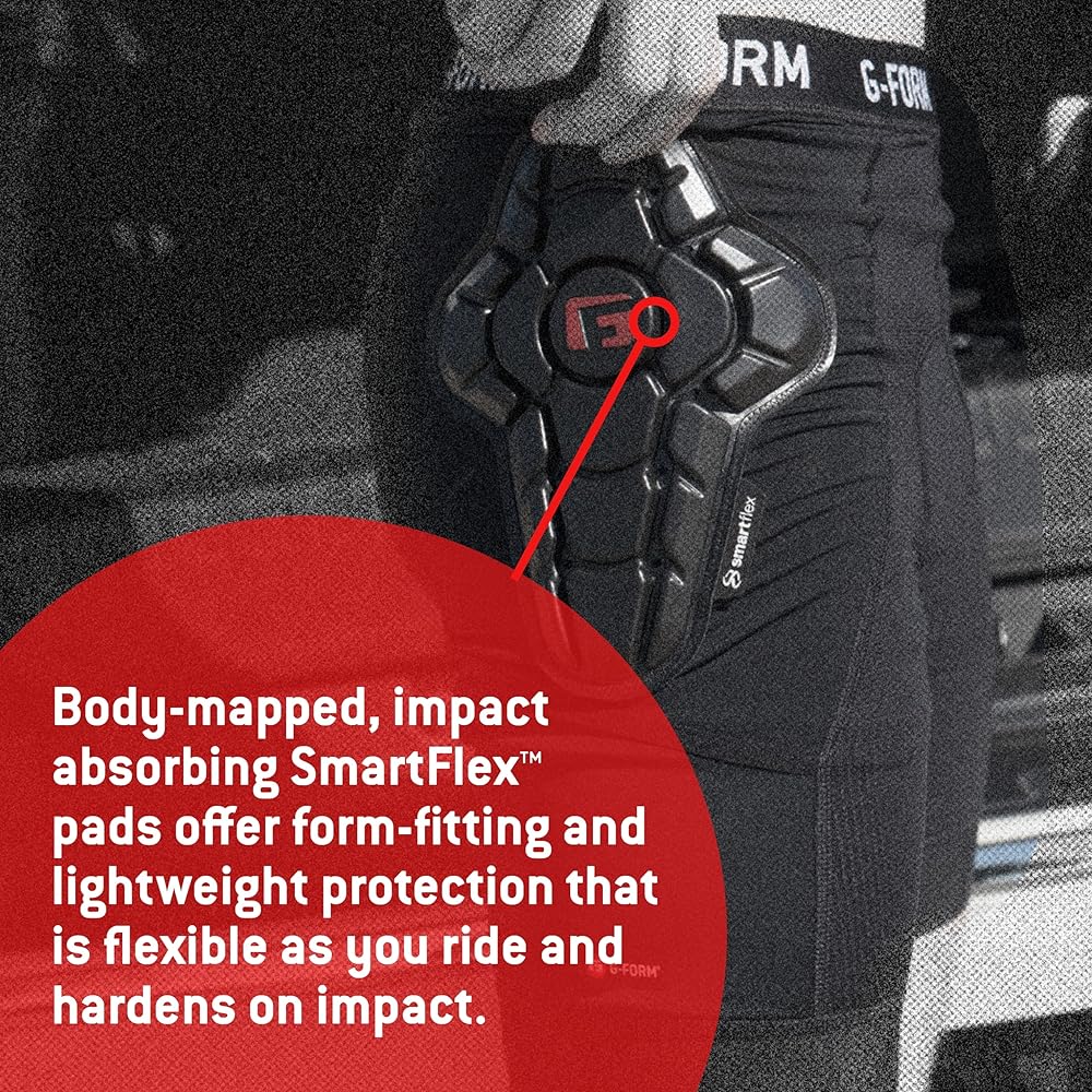 Pantaloncini Imbottiti G-Form EX-1 - Compressione Per Ciclismo BMX E Snowboard Uomo - Foto 4