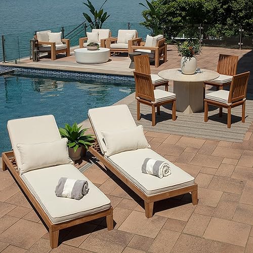 Miniatura 9 de Arden Selections Oasis Outdoor Toss Pillow 20 x 20, color crema arena