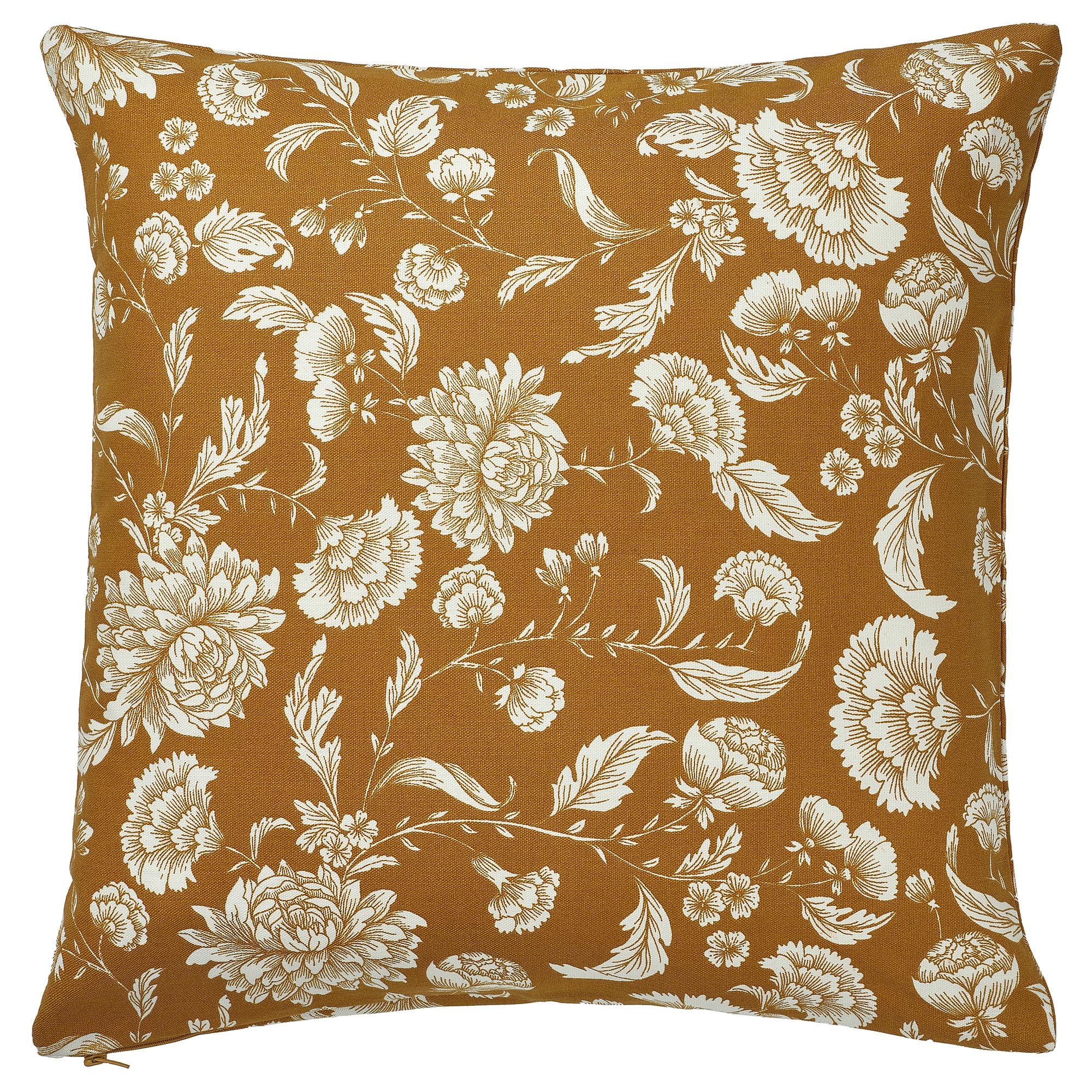 Coussin jaune marron ProTuning IDALINNEA idéal pour réchauffer l'ambiance de votre salon chic