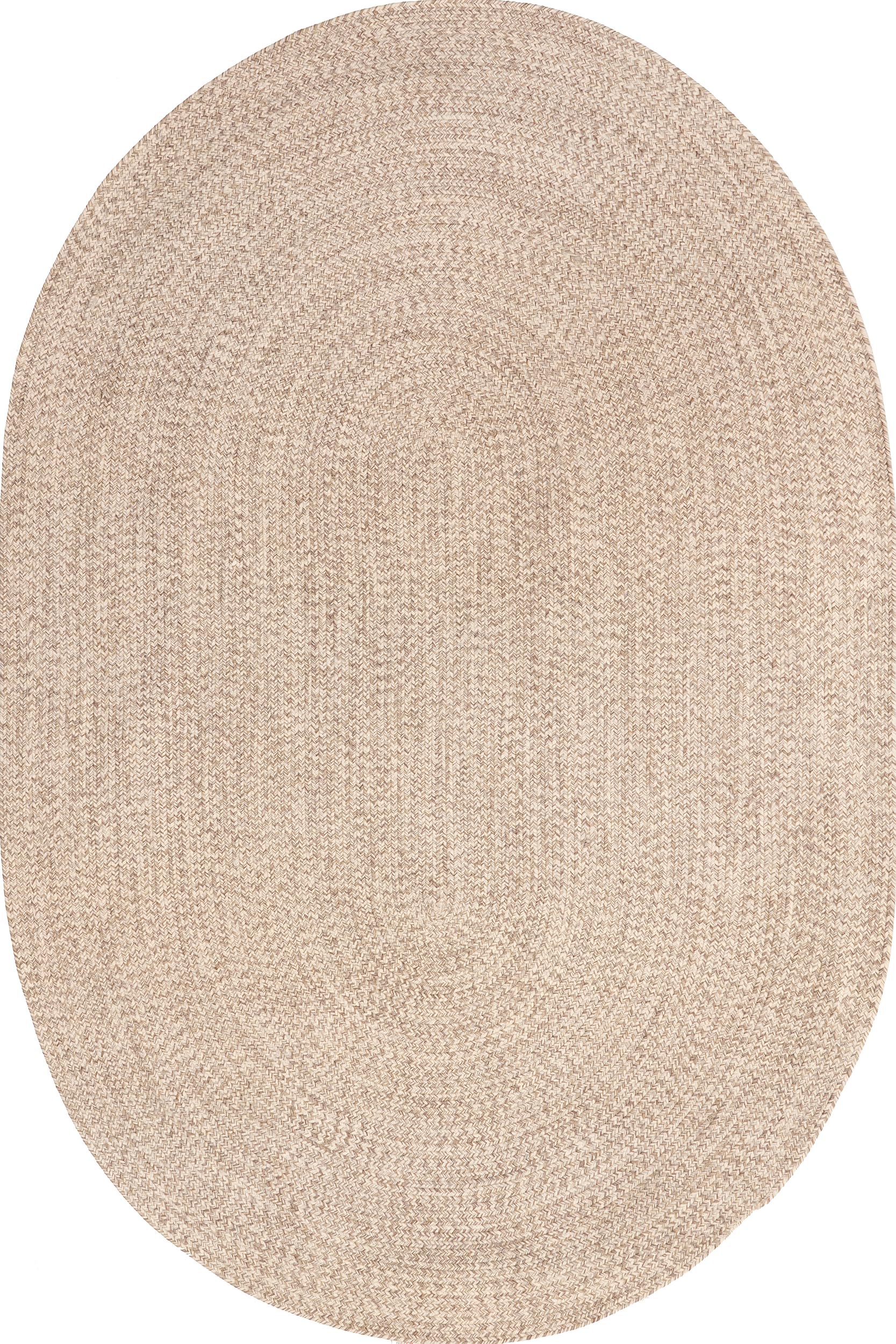 Nuloom Wynn Tan Wynn Braided Indoor/Outdoor Area Rug, Oval 3X5, Tan