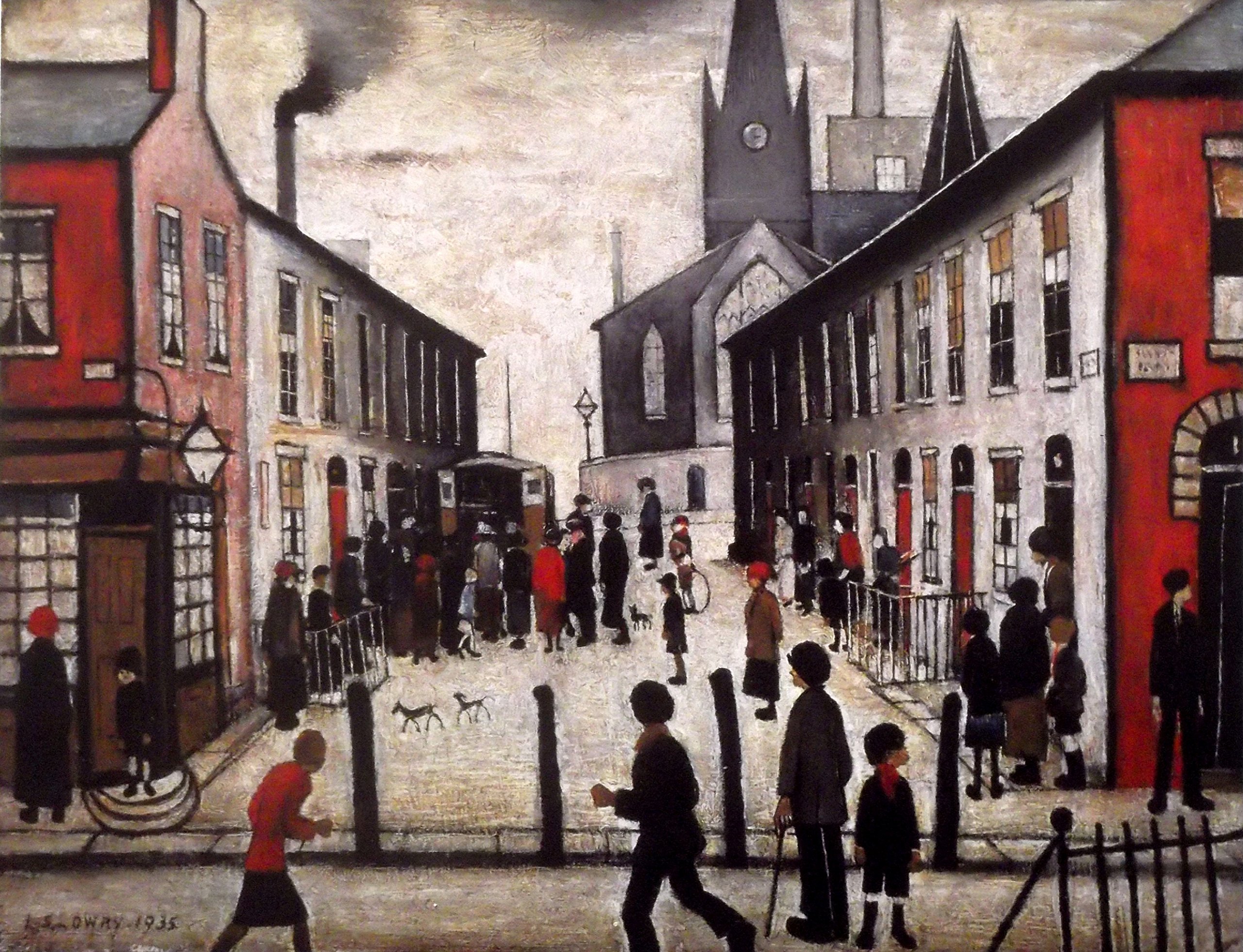 Stateoftheart-Uk Image Plus Small Border Authentic L S Lowry Print - Fever Van -16 X 12Inch