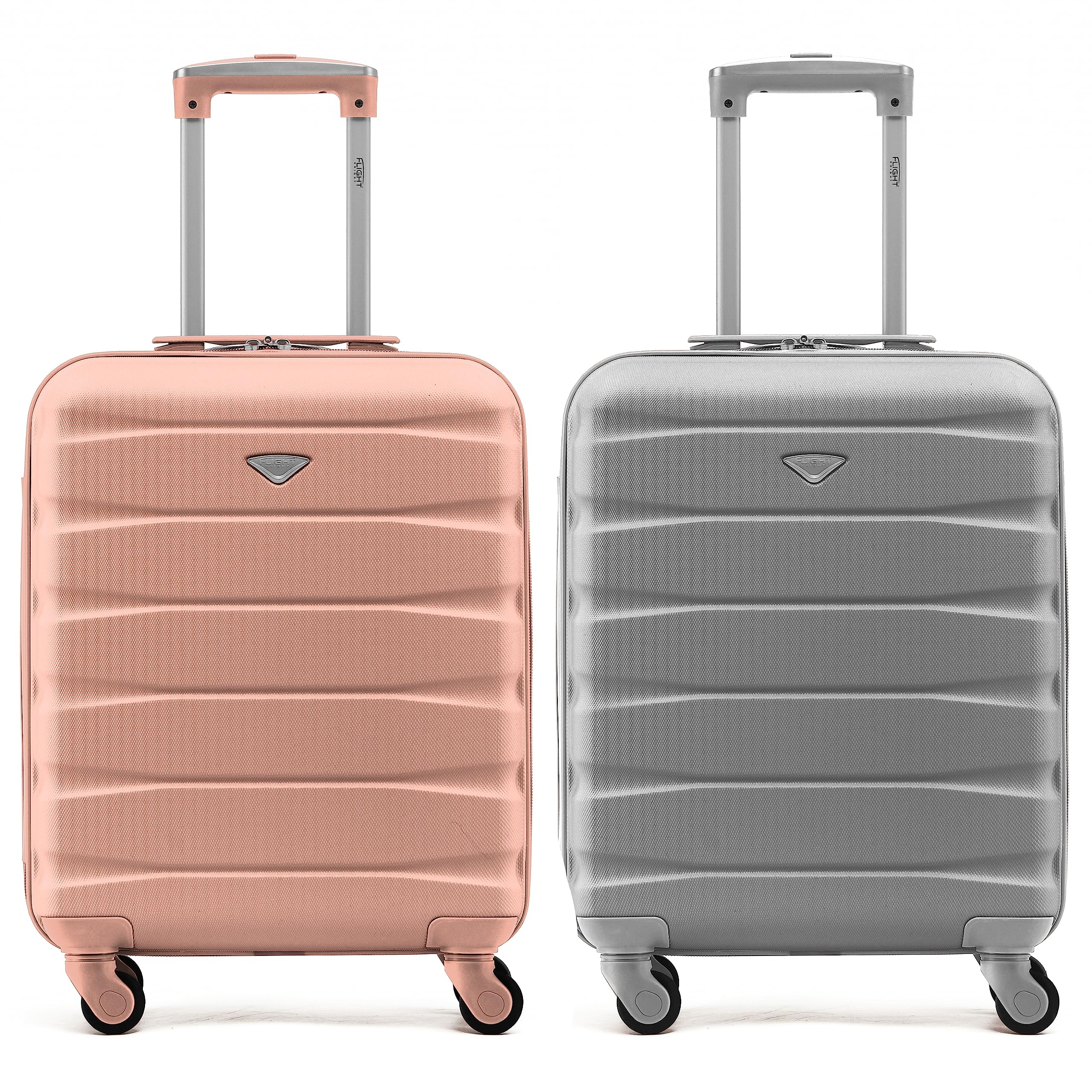 Flight Knight Suitcase Set of 2 Lightweight 4 Wheel ABS Hard Case Cabin Carry On Hand Luggage Approved for Over 100 Airlines Including easyJet, British Airways, Ryanair & Many More 55x35x20cm — view 206