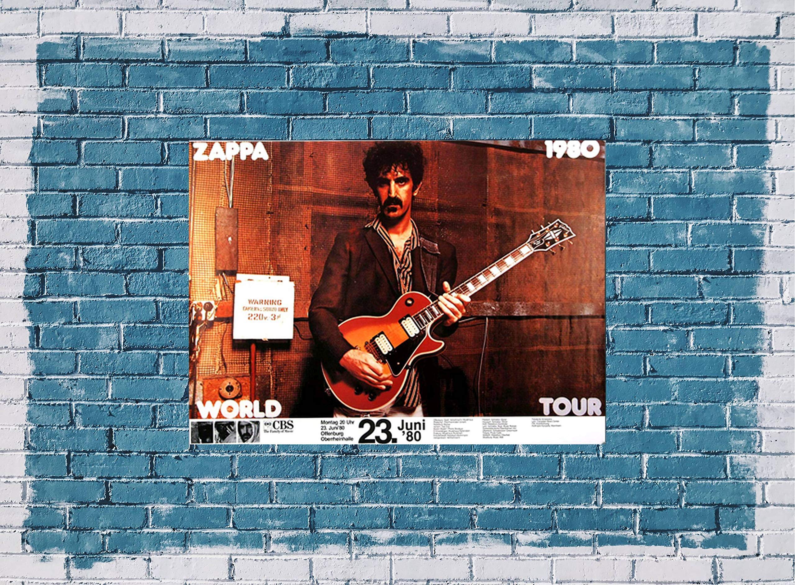 Frank Zappa - Zappa World, Offenburg 1980 » Konzertplakat/Premium Poster | Live Konzert Veranstaltung | DIN A1 «