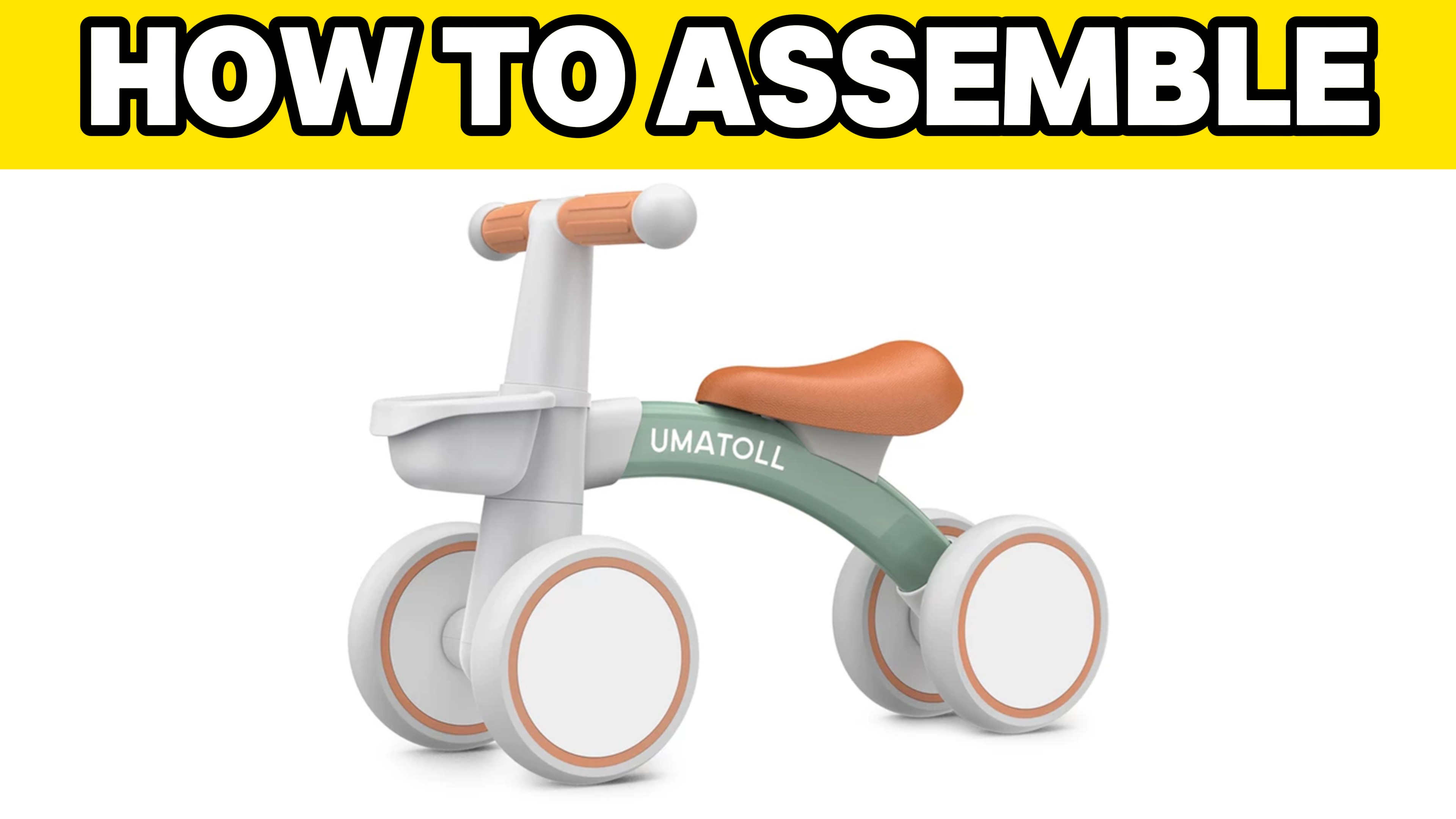 Bicicletta Senza Pedali DeAO Per Bambini - Modello Coccodrillo Con Cestino E 4 Ruote - Sedile Ergonomico - Leggera 2,8 Kg - 3