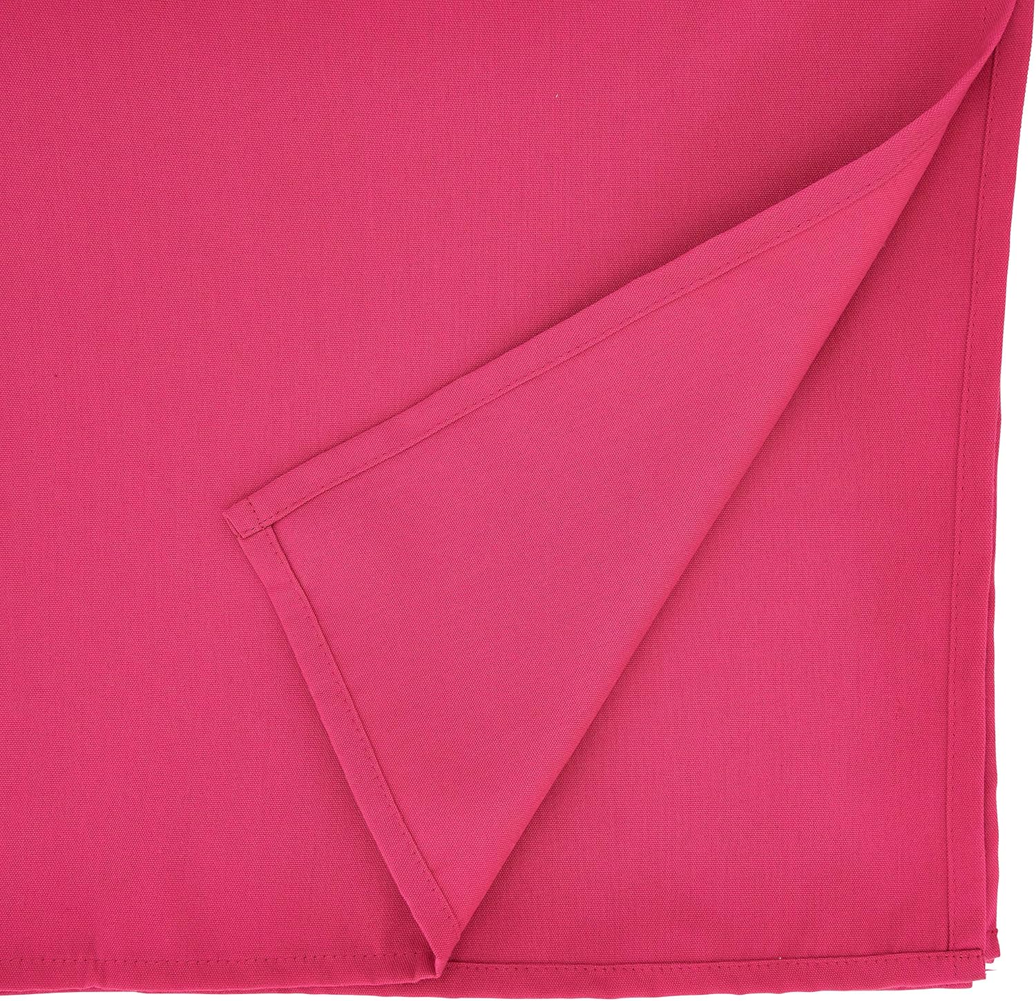 SARO LIFESTYLE Collection Casual Design Everyday Tablecloth, 72", Fuchsia