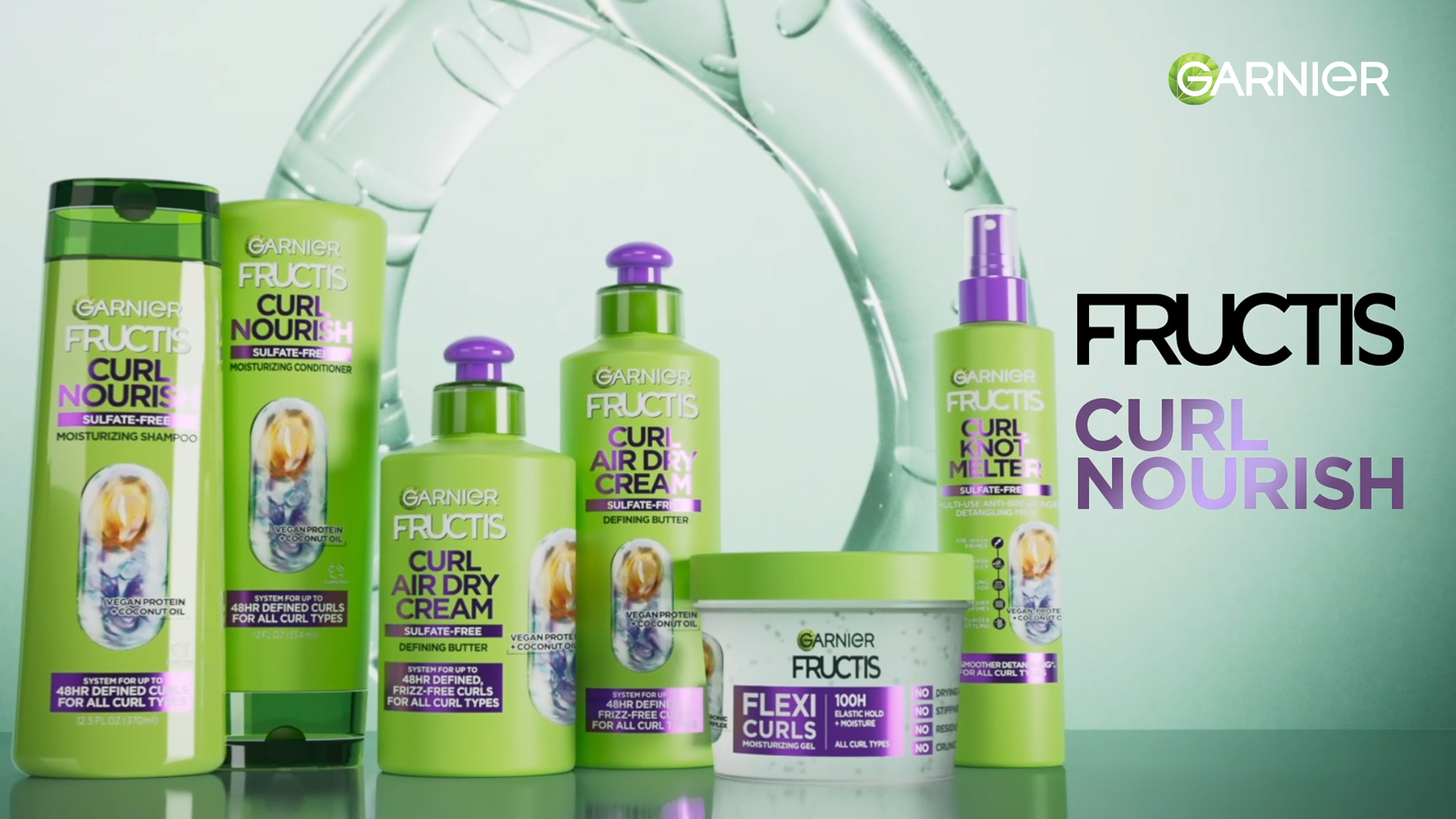 Amazon.com: Garnier Fructis Curl Nourish Air Dry Cream Leave In  Conditioner, Sulfate-Free Curl Defining Cream For Moisture and Frizz  Control Waves, Curls, and Coils, 10.2 Fl Oz, Pack of 2 (Packaging May