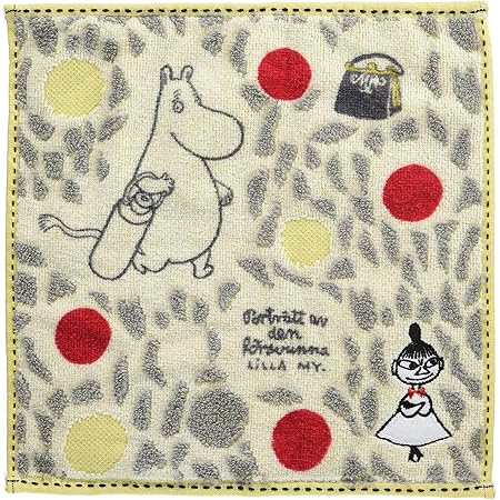 Amazon Co Jp クォーターリポート Moomin ムーミン ハンカチ ママの壁紙 グレー 約w50 H50cm 綿100 日本製 ホーム キッチン