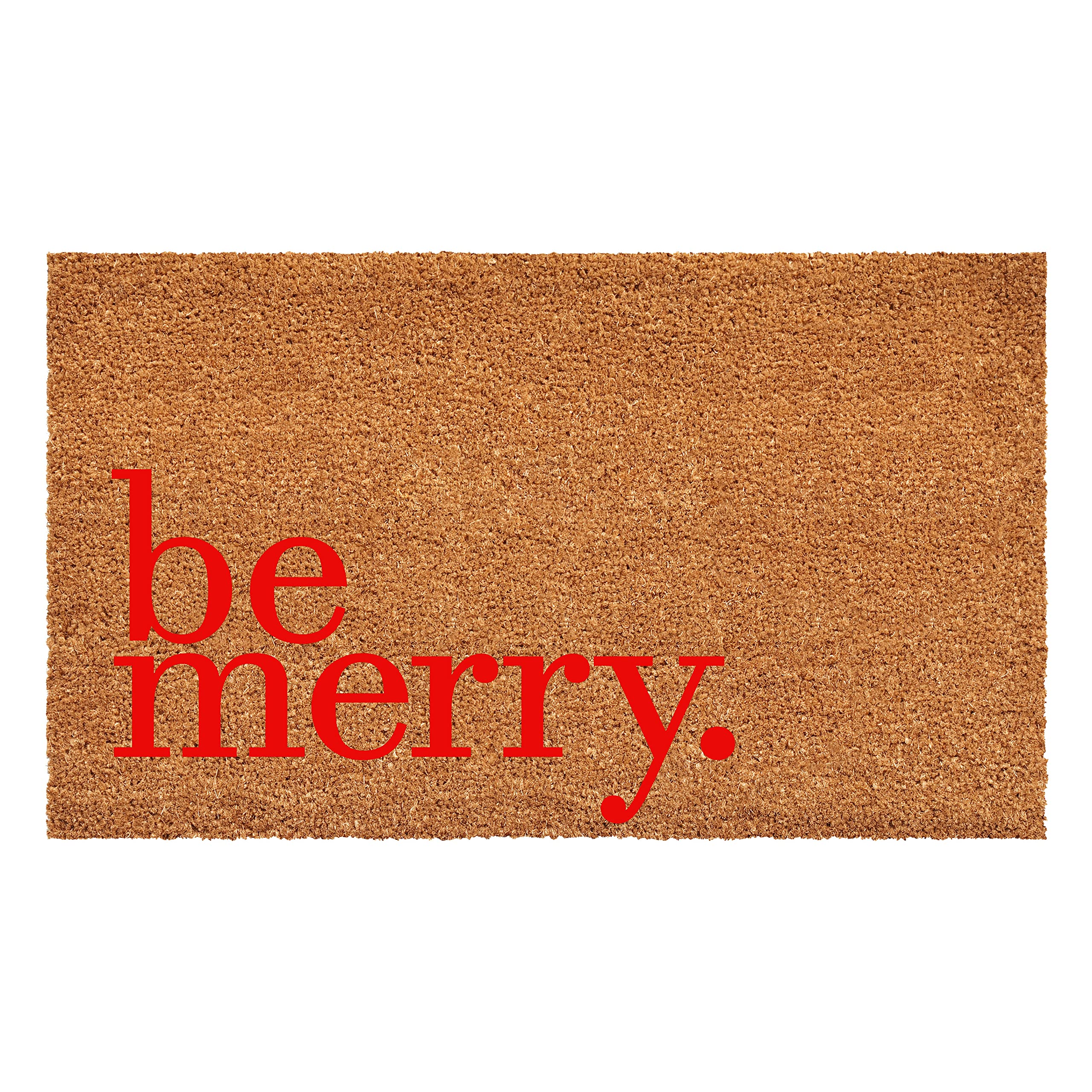 Calloway Mills 109252436 Be Merry Red Doormat 24" x 36"