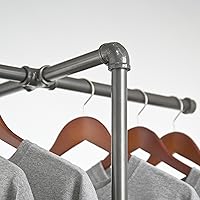 Vista 2 de Estante con ruedas ajustable – Econoco Vintage Pipeline 2 vías Ballet ropa colgante accesorio