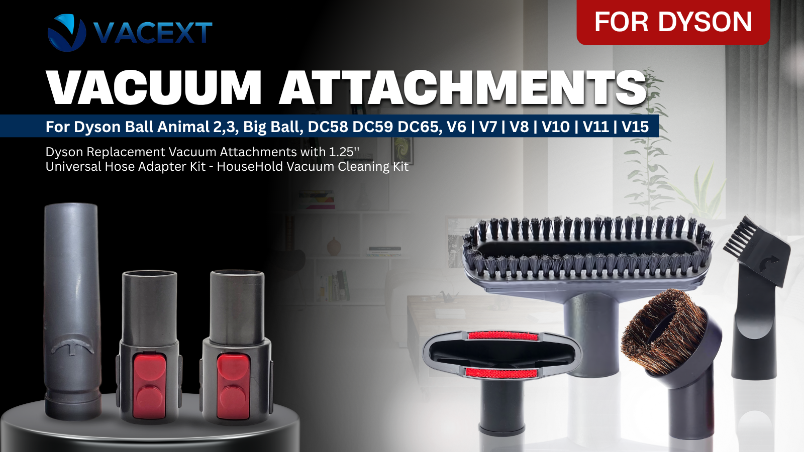 Amazon.com: For Dyson Replacement Vacuum Attachments with 1.25